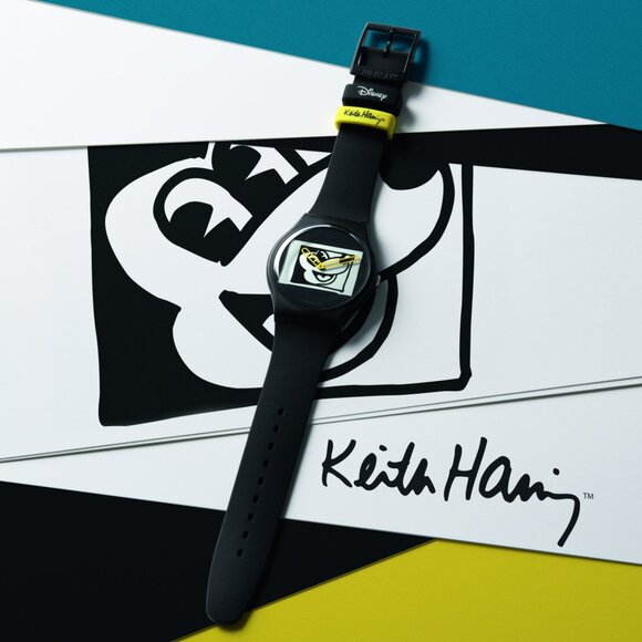 SWATCH x KEITH HARING, MICKEY BLANC SUR NOIR (brand new, unopened) - Picture 4 of 5